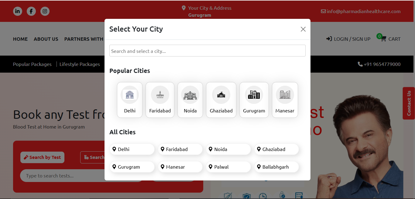 Hospital website design Company in Faridabad