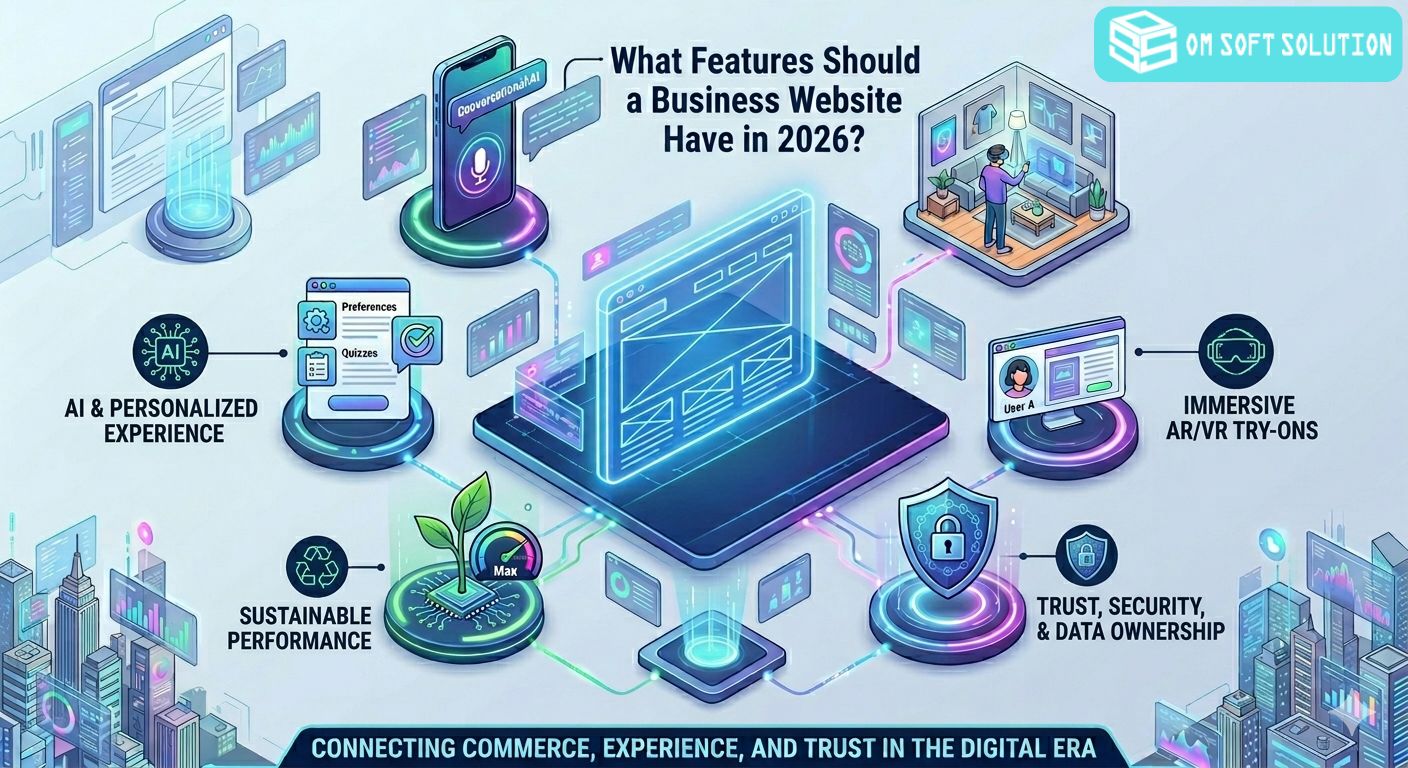 What Features Should a Business Website Have in 2026? - Om Soft Solution