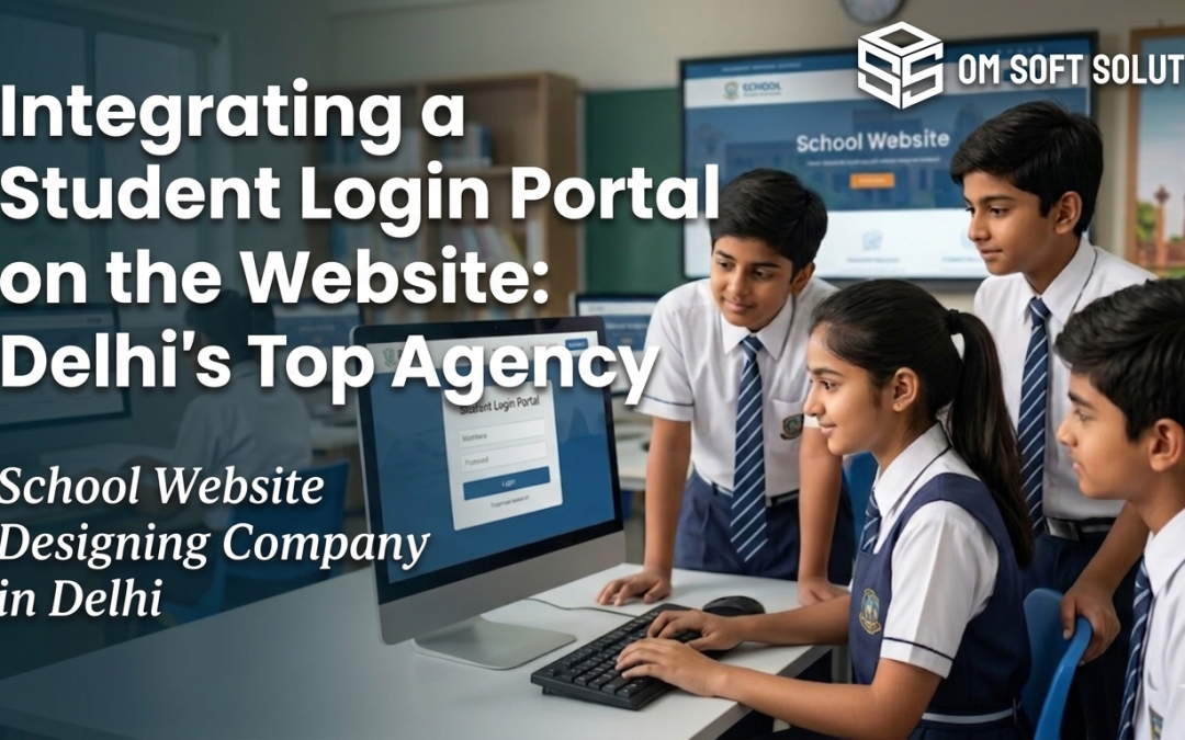 Student login portal integration in school website with dashboard interface by school website designing company in Delhi